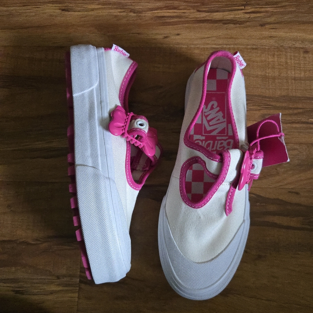 Vans Style 93 Dx Barbie Women Size 5 White Pink With Buckle 032026 - Picture 4 of 8